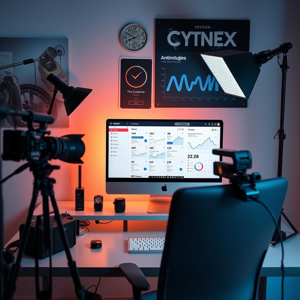 Breckie Hill's professional content creation setup showing her business approach